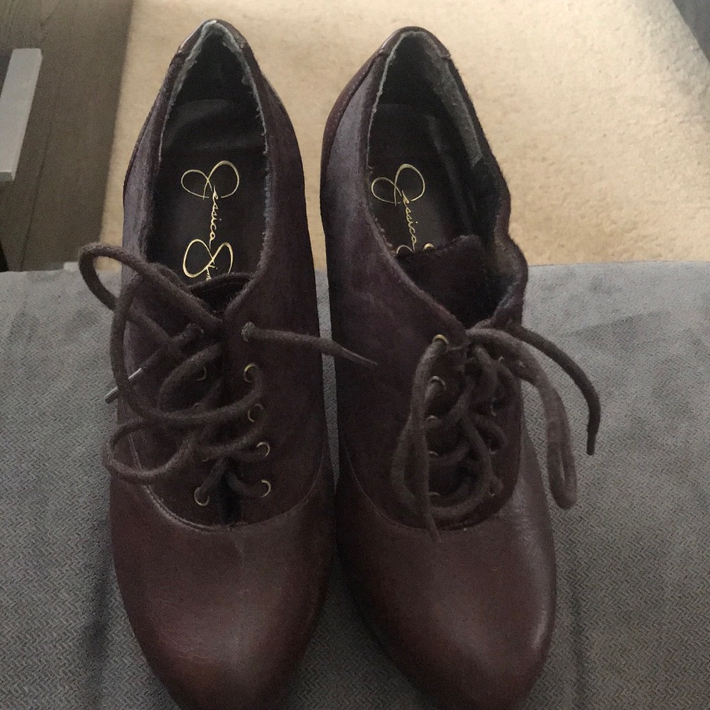 Jessica Simpson lace up heels